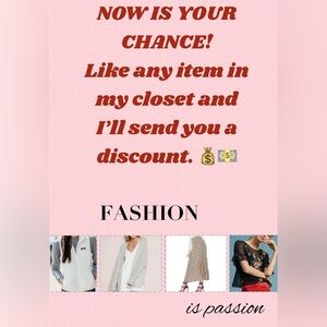 Give an item a like and I’ll send a discount!
